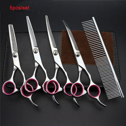 Dog Grooming Scissors Set Kit