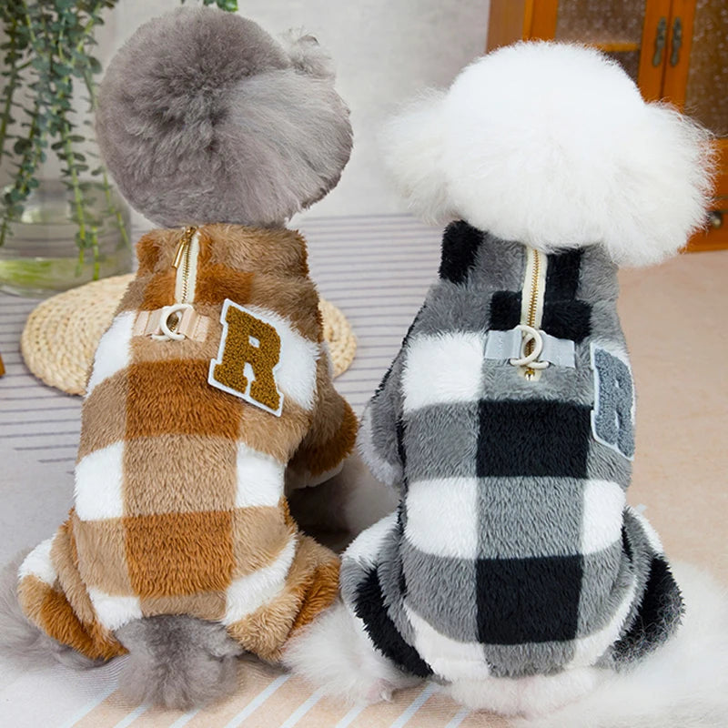 Winter Warm Pet Dog Fleece Jumpsuit