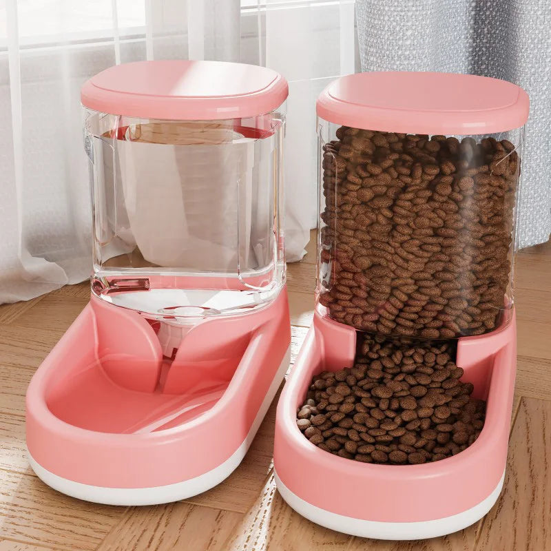 Transparent Dog Food Storage Dispenser