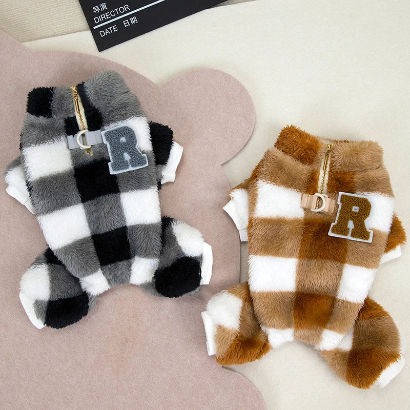 Winter Warm Pet Dog Fleece Jumpsuit