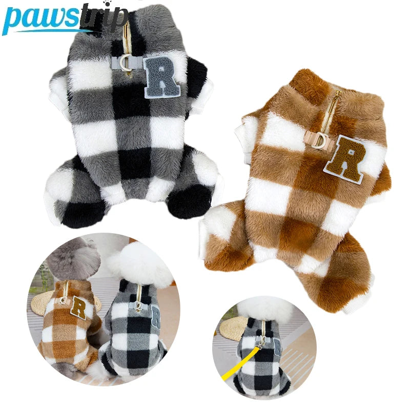 Winter Warm Pet Dog Fleece Jumpsuit