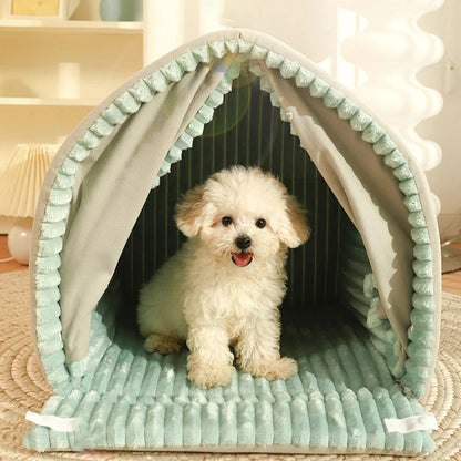 Enclosed Pet Dog Bed for Small Dogs