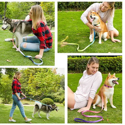 Nylon Adjustable Dog Collar Leash