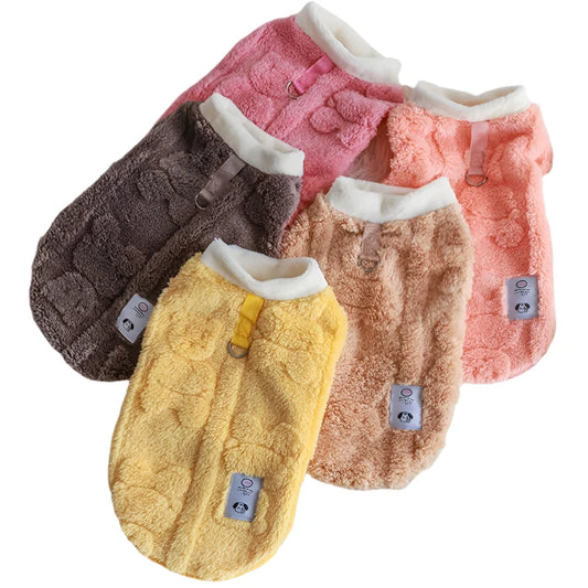 Winter Warm Fleece Dog Coat Jacket