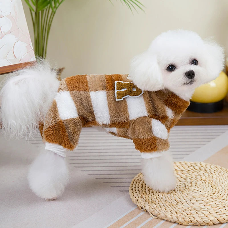 Winter Warm Pet Dog Fleece Jumpsuit