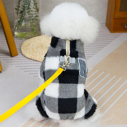 Winter Warm Pet Dog Fleece Jumpsuit