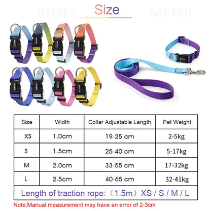 Nylon Adjustable Dog Collar Leash