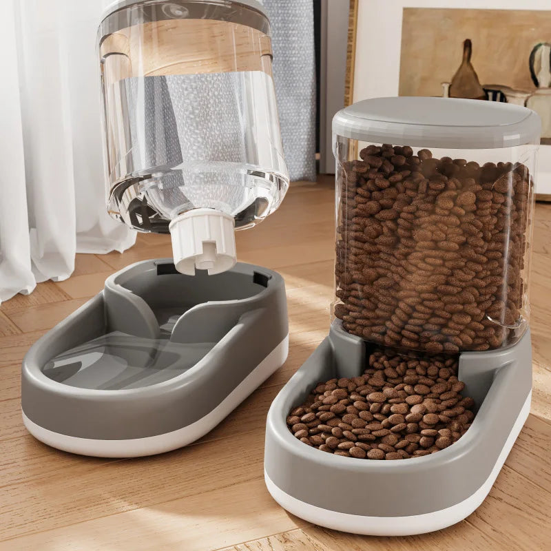 Transparent Dog Food Storage Dispenser