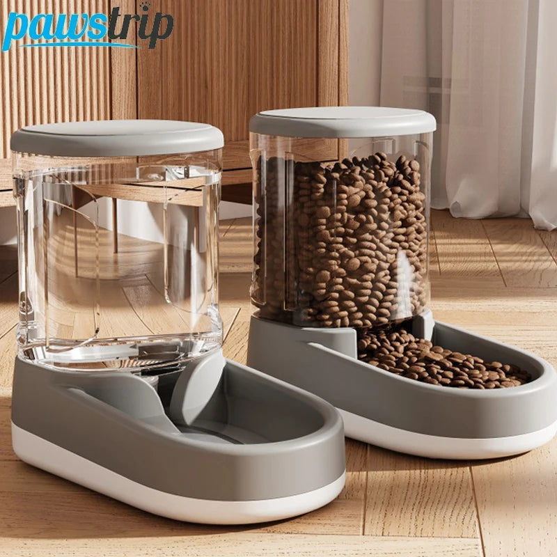 Transparent Dog Food Storage Dispenser