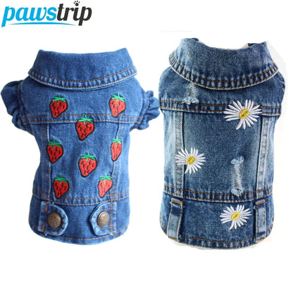 Clothing for Small Dogs Jeans Jacket