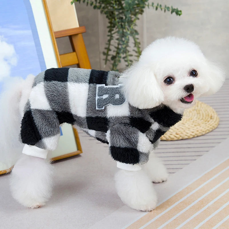 Winter Warm Pet Dog Fleece Jumpsuit