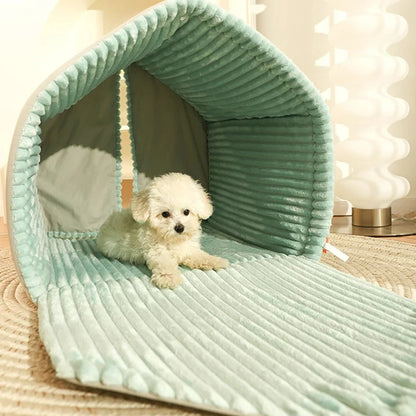 Enclosed Pet Dog Bed for Small Dogs