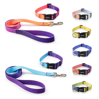 Nylon Adjustable Dog Collar Leash